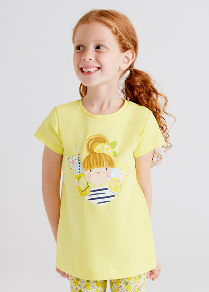 Mayoral Girl SS22 Lemon Printed T-shirt 3048