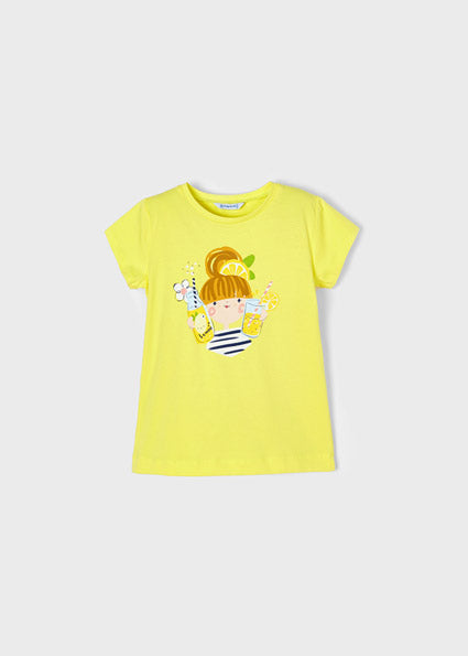 Mayoral Girl SS22 Lemon Printed T-shirt 3048