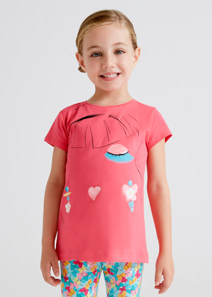 Mayoral Girl SS22 Peony Printed T-shirt 3048