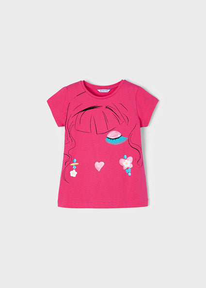 Mayoral Girl SS22 Peony Printed T-shirt 3048