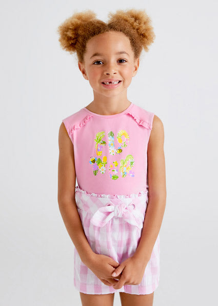 Mayoral Girl SS22 Pink Tank Top 3051