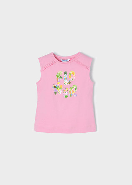 Mayoral Girl SS22 Pink Tank Top 3051