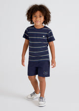 Mayoral Boy SS22 Navy Embossed Shorts 3262