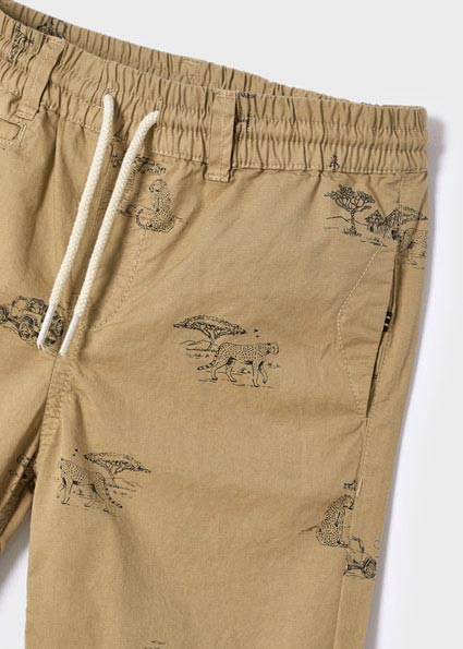 Mayoral Boy SS22 Camel Patterned Shorts 3263