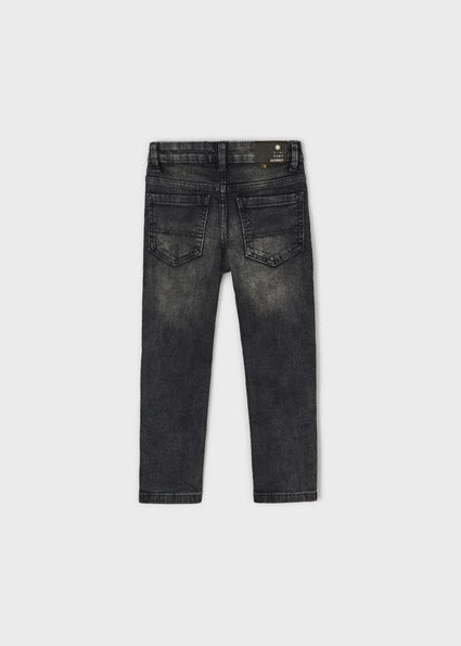 Mayoral Boy SS22 Black Smooth Denim Soft Jeans 3578