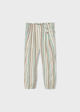 Mayoral Girl SS22 Striped Linen Trousers 3588