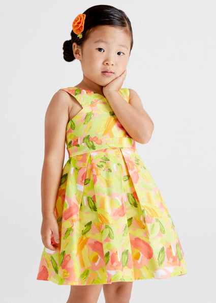 Mayoral Girl SS22 Otoman Print Dress 3921