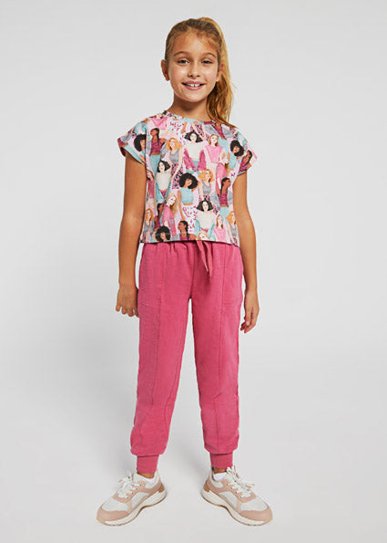 Mayoral Girl Pink Joggers 6575