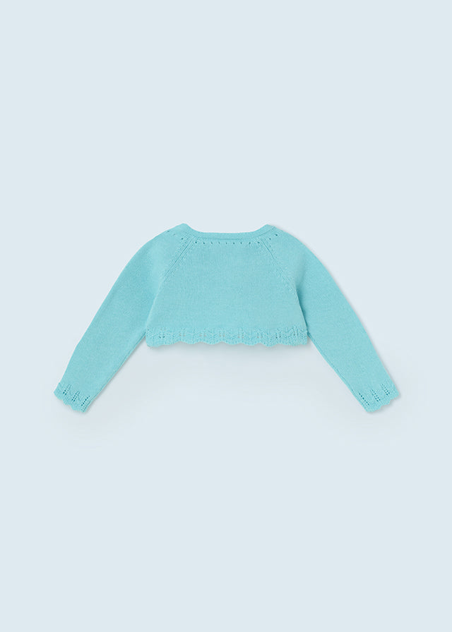 Mayoral Baby Girl Aqua Knitted Cardigan 318