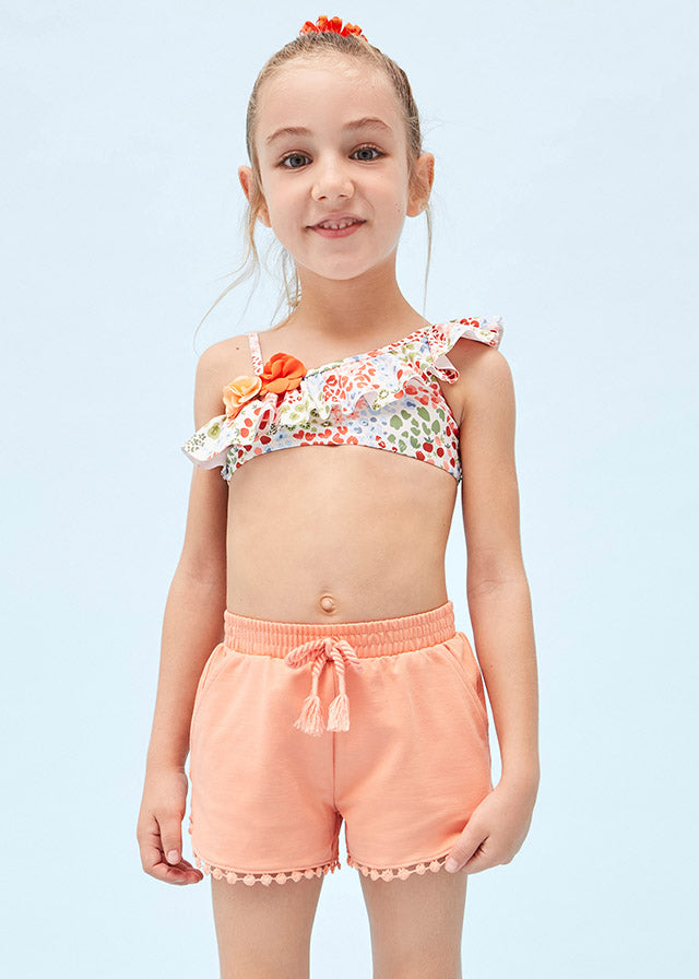 Mayoral Girl Peach Chenille Shorts 607