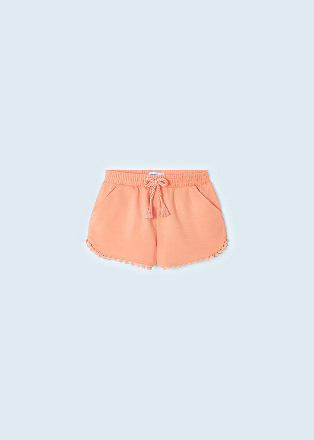 Mayoral Girl Peach Chenille Shorts 607