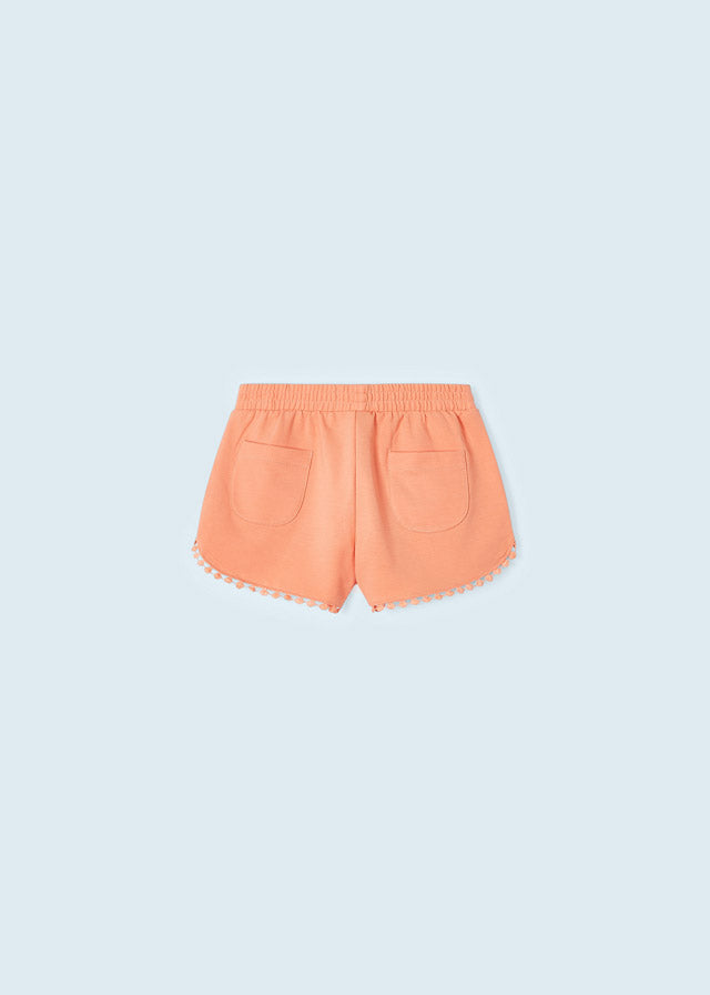 Mayoral Girl Peach Chenille Shorts 607