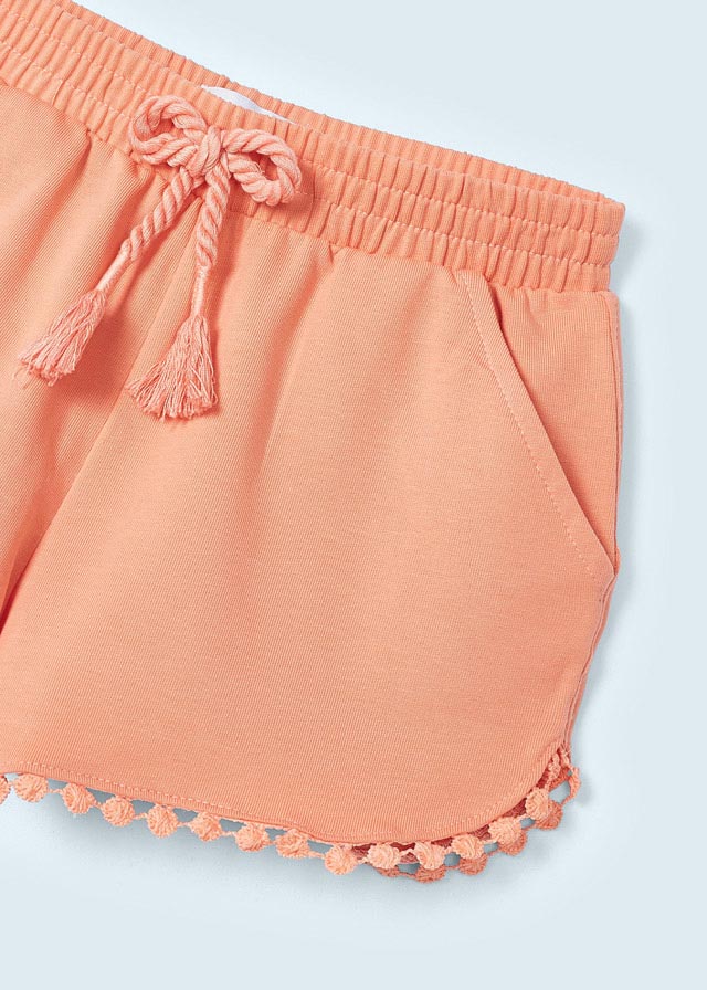 Mayoral Girl Peach Chenille Shorts 607