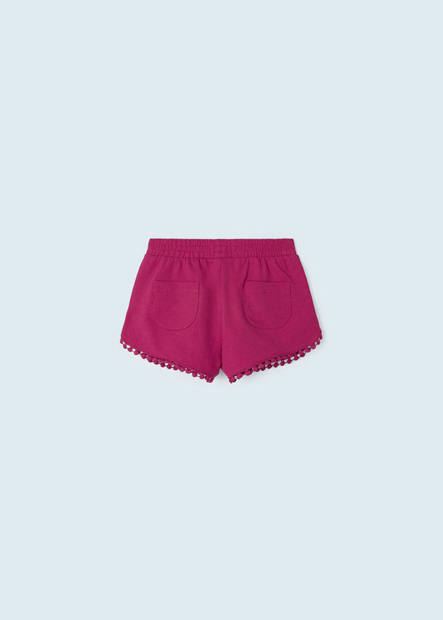 Mayoral Girl SS23 Pink Chenille Shorts 607