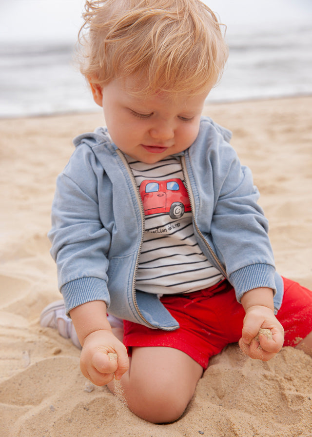 Mayoral Baby Boy SS23 Striped Car T-Shirt 1024