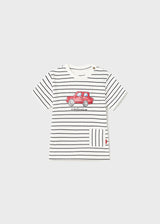 Mayoral Baby Boy SS23 Striped Car T-Shirt 1024