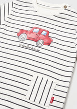 Mayoral Baby Boy SS23 Striped Car T-Shirt 1024