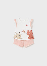 Mayoral Baby Girl 2Pk Apricot Outfits 1610