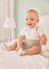 Mayoral Baby Boy Aqua Knitted Romper & Top 1618