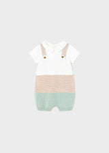 Mayoral Baby Boy Aqua Knitted Romper & Top 1618