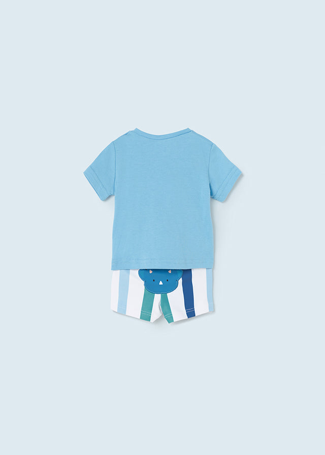 Mayoral Baby Boy Blue Dinosaur Swim Set 1624