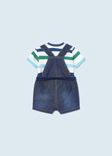 Mayoral Baby Boy SS23 Denim Dungarees & Top 1628