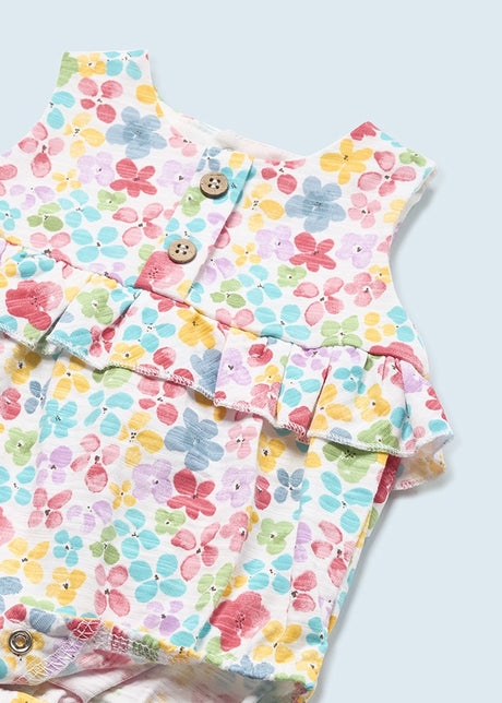 Mayoral Baby Girl Floral Bodysuit & Headband 1691