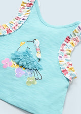 Mayoral Baby Girl Floral Swim Set & Hat 1692