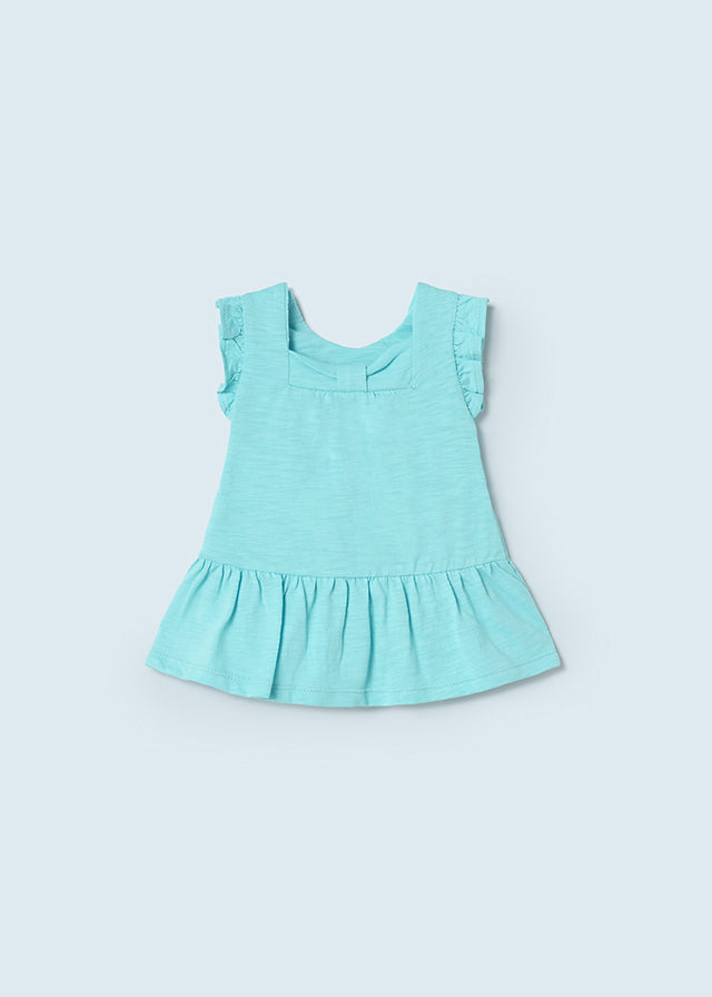 Mayoral Baby Girl Turquoise Dress 1823