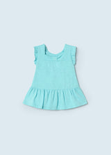 Mayoral Baby Girl Turquoise Dress 1823