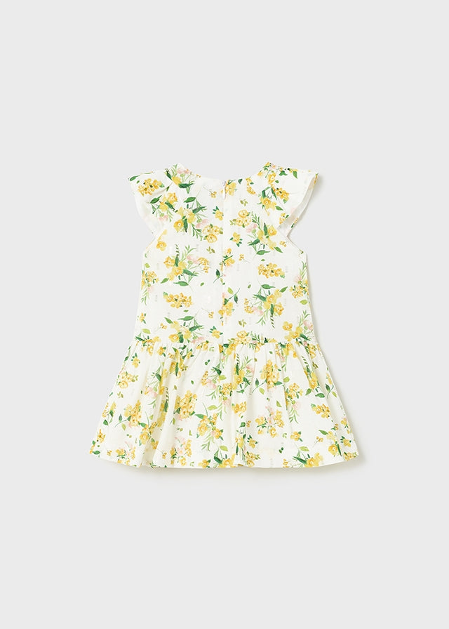 Mayoral Baby Girl SS23 Lemon Floral Dress 1958