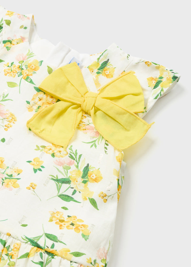 Mayoral Baby Girl Lemon Floral Dress 1958