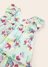 Mayoral Baby Girl Floral Aqua Dress 1961