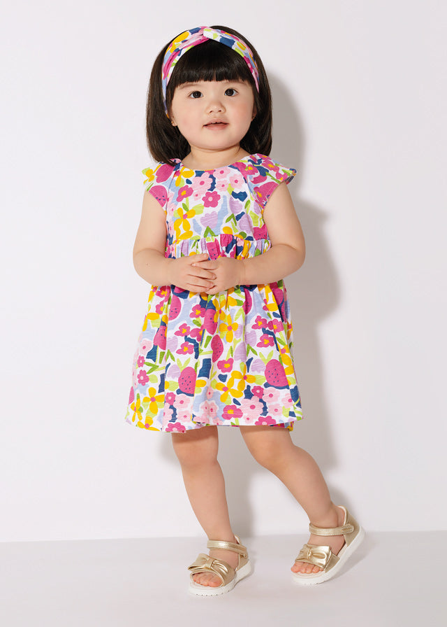 Mayoral Baby Girl Multi-Coloured Printed Dress 1972