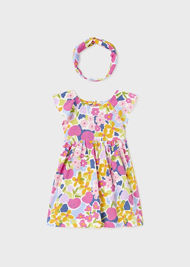 Mayoral Baby Girl Multi-Coloured Printed Dress 1972