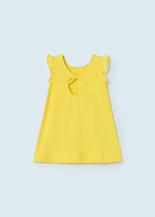 Mayoral Baby Girl SS23 Yellow Citrus Dress 1974