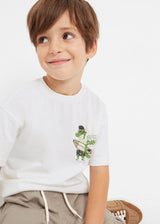 Mayoral Boy SS23 Cream Surf Day T-shirt 3015