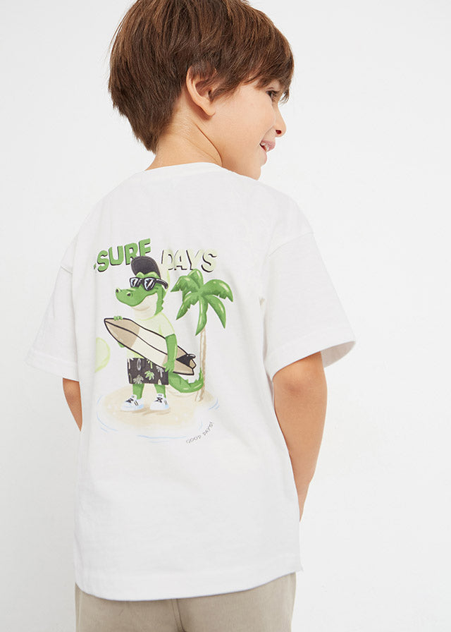 Mayoral Boy SS23 Cream Surf Day T-shirt 3015