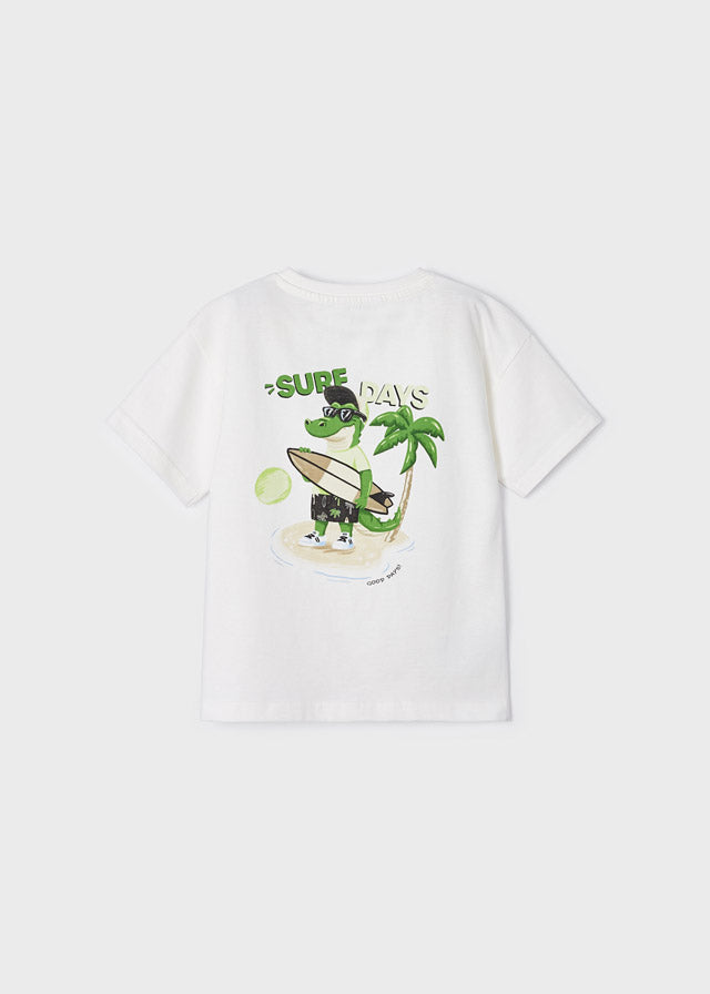 Mayoral Boy SS23 Cream Surf Day T-shirt 3015