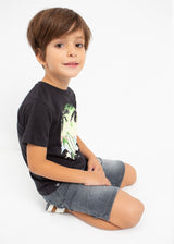 Mayoral Boy SS23 Black Beach T-shirt 3020