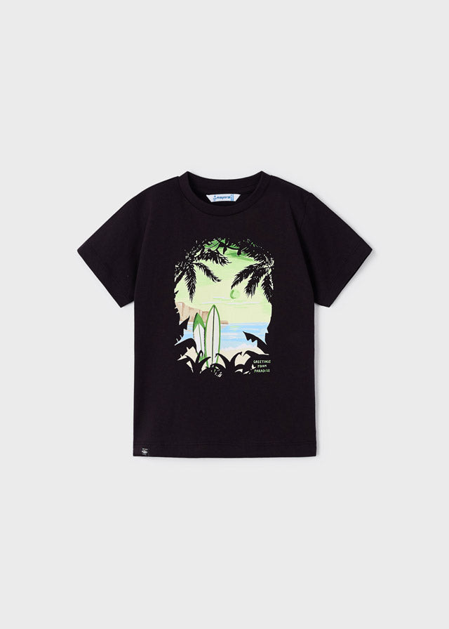 Mayoral Boy SS23 Black Beach T-shirt 3020