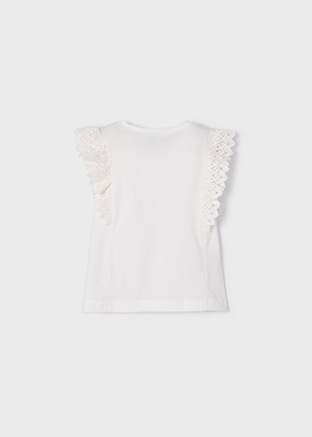 Mayoral Girl SS23 Off White Top 3061
