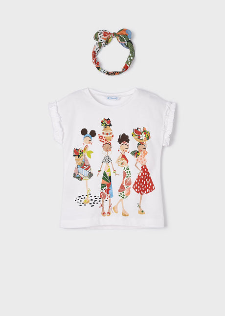 Mayoral Girl SS23 Printed Top & Skort Set 3063/3907