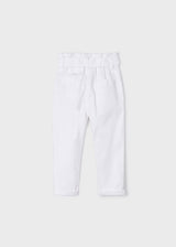 Mayoral Girl White Long Trousers 3502