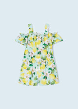 Mayoral Girl SS23 Aqua Lemon Print Playsuit 3848