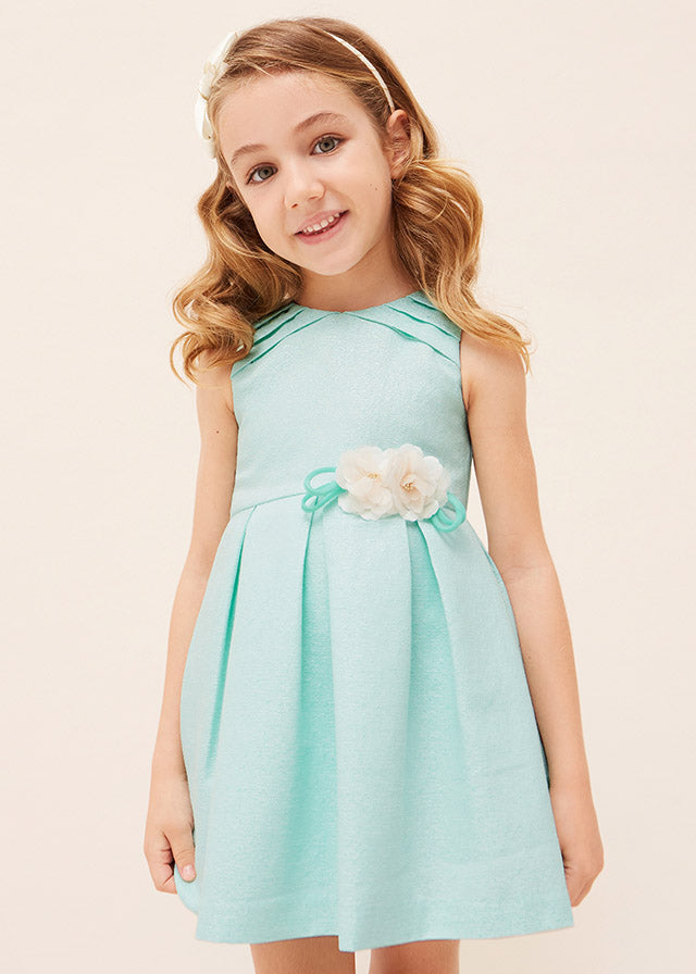 Mayoral Girl SS23 Aqua Dress 3914