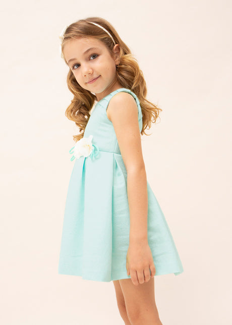 Mayoral Girl SS23 Aqua Dress 3914