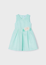 Mayoral Girl SS23 Aqua Dress 3914