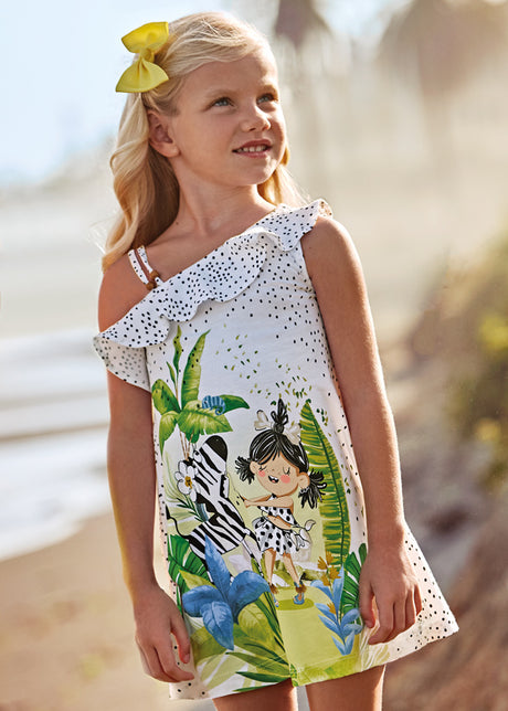 Mayoral Girl SS23 White Dress 3935