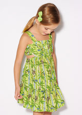 Mayoral Girl SS23 Lime Zebra Dress 3939